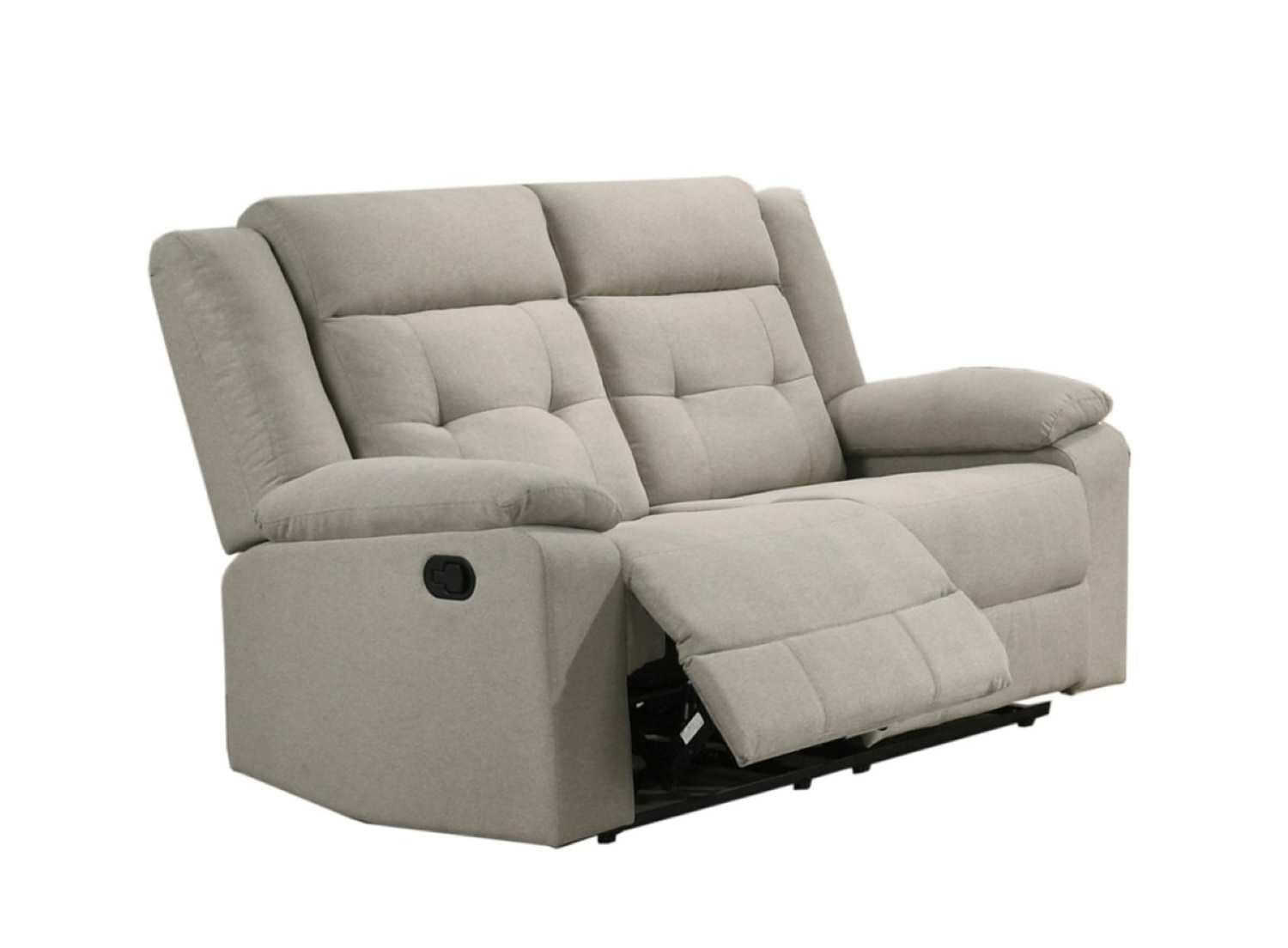 Tennessee Beige Fabric Manual Recliner Sofa Set
