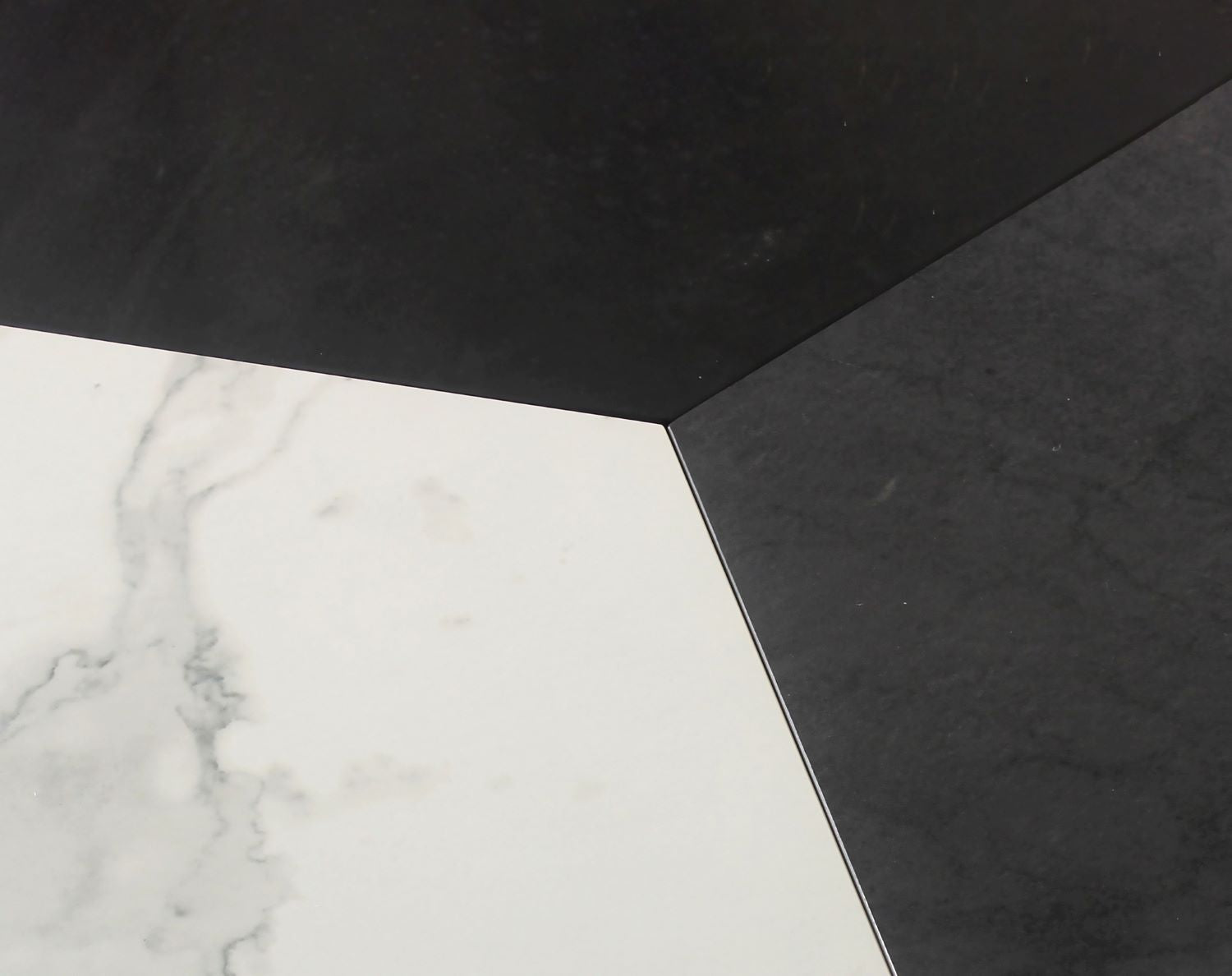 Titan 3pc Black Round Cocktail Table Set with Ceramic Top 3848