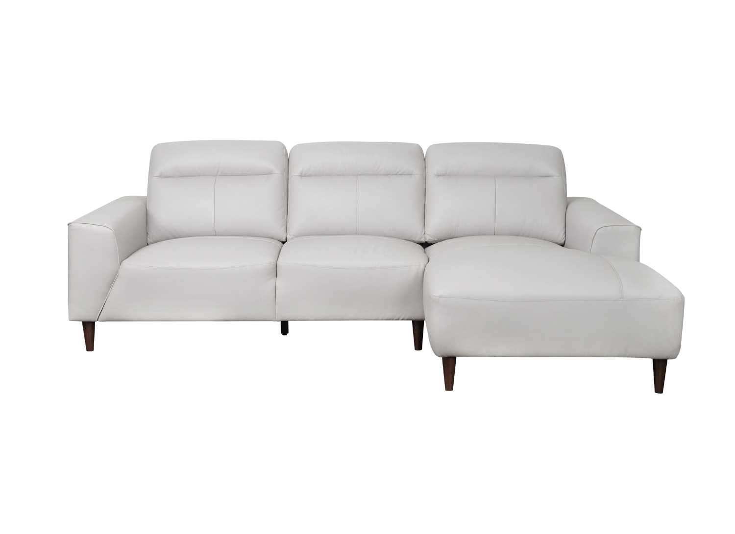 Trevelyn Top-Grain Cow Leather Sectional Sofa With Right Side Chaise 99995
