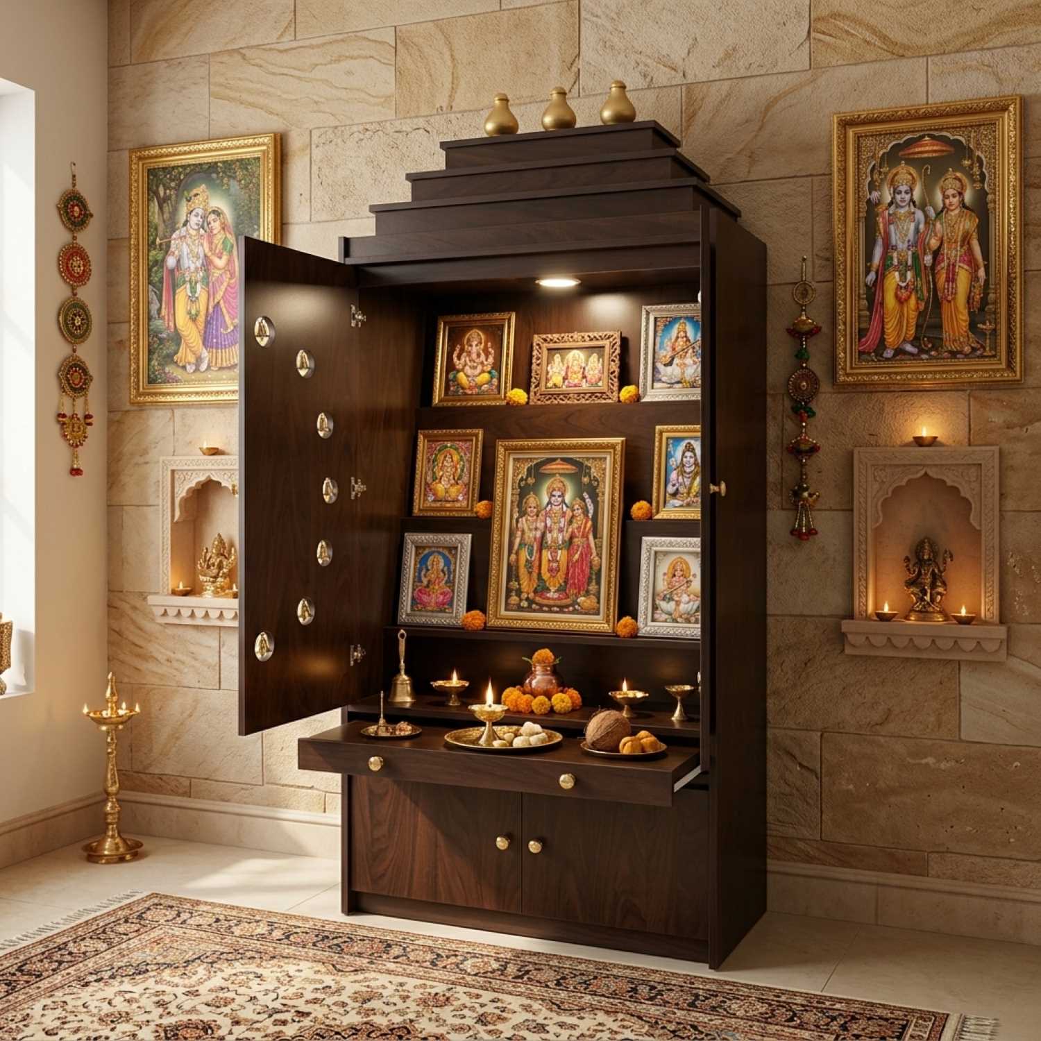 Veena Canadian Made Pooja Unit