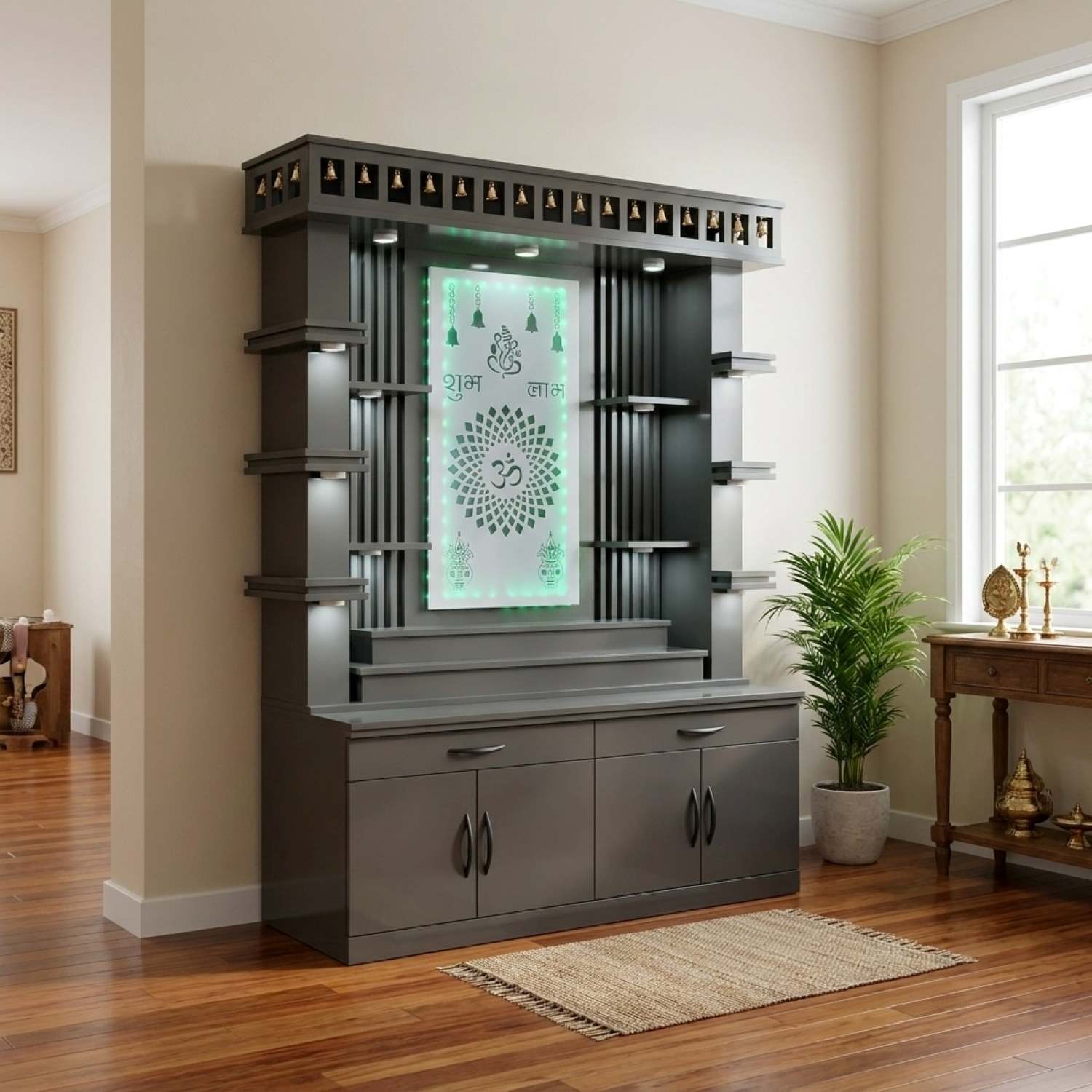 Veera Canadian Made High Gloss Pooja Mandir