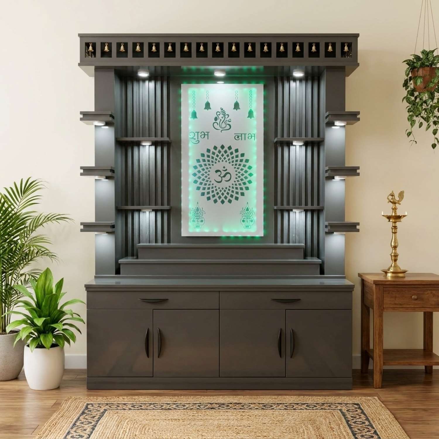 Veera Canadian Made High Gloss Pooja Mandir