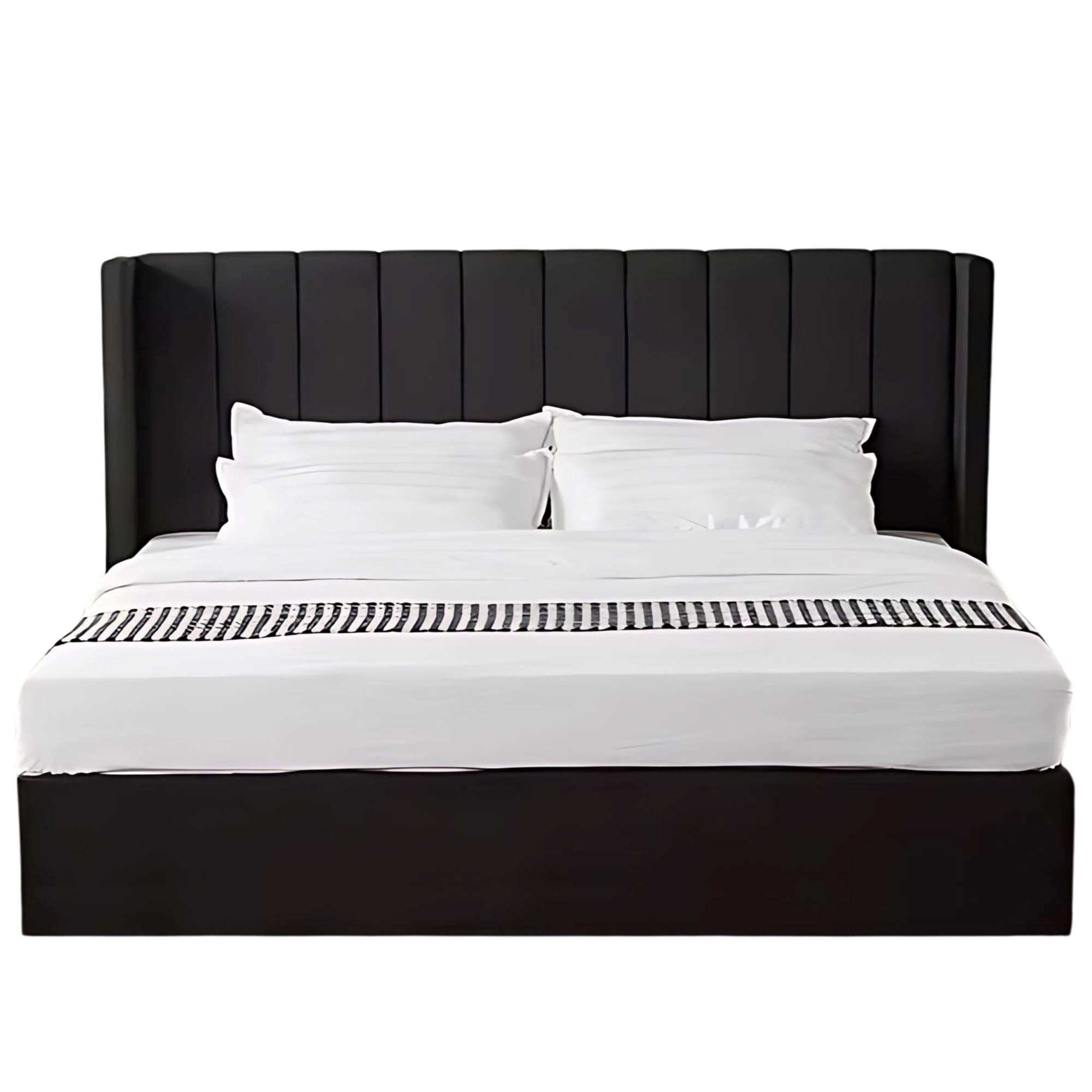 Oliver Hydraulic Lift Platform Storage Bed Black