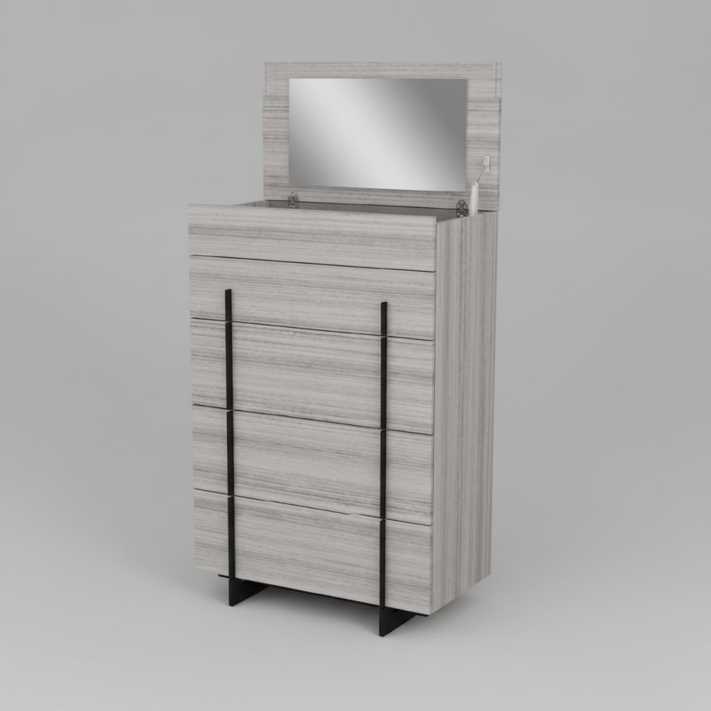 Venice Grey Chest With Soft Closing Drawers 1921