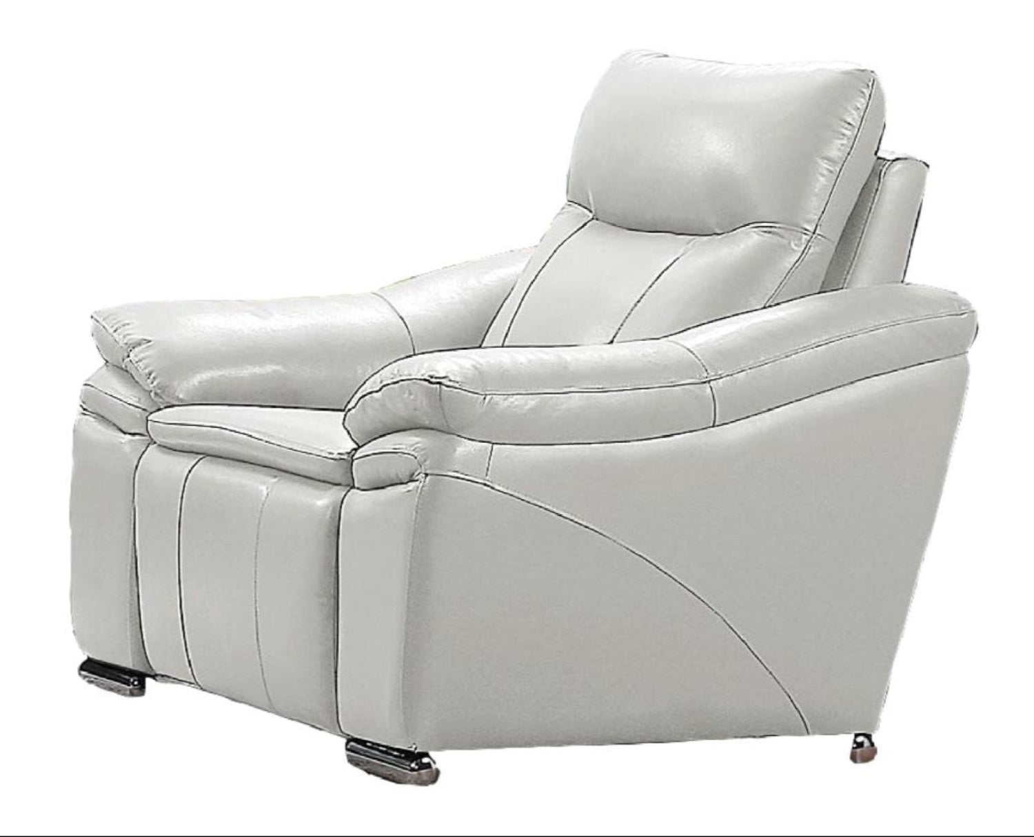Verona Beige Genuine Leather Power Recliner Sofa Set 8565