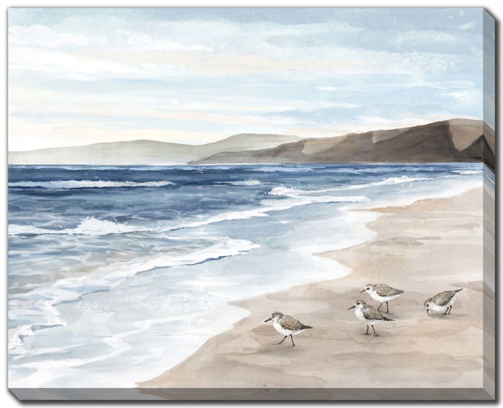 Birds Ashore Canvas Art 32" x 40"