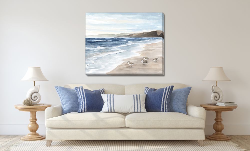 Birds Ashore Canvas Art 32" x 40"