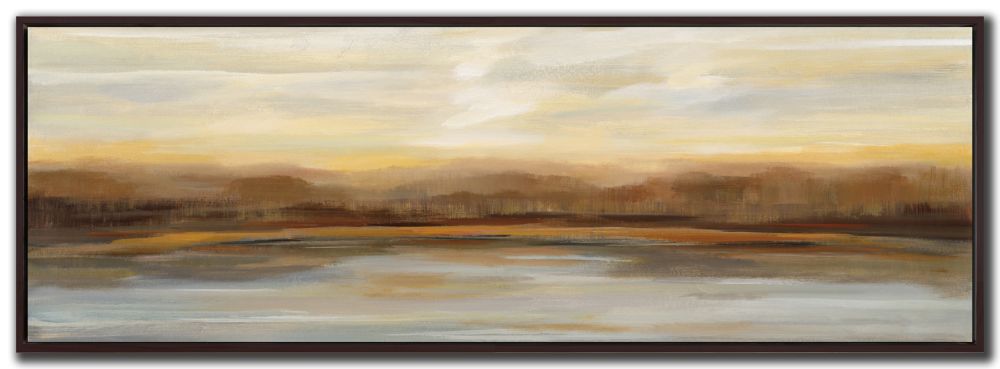 Fall Lake Sunset Canvas Art 20" x 60"