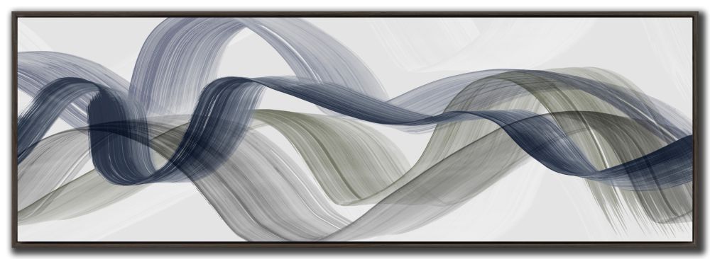 Bending Curves Canvas Art 20" x 60"