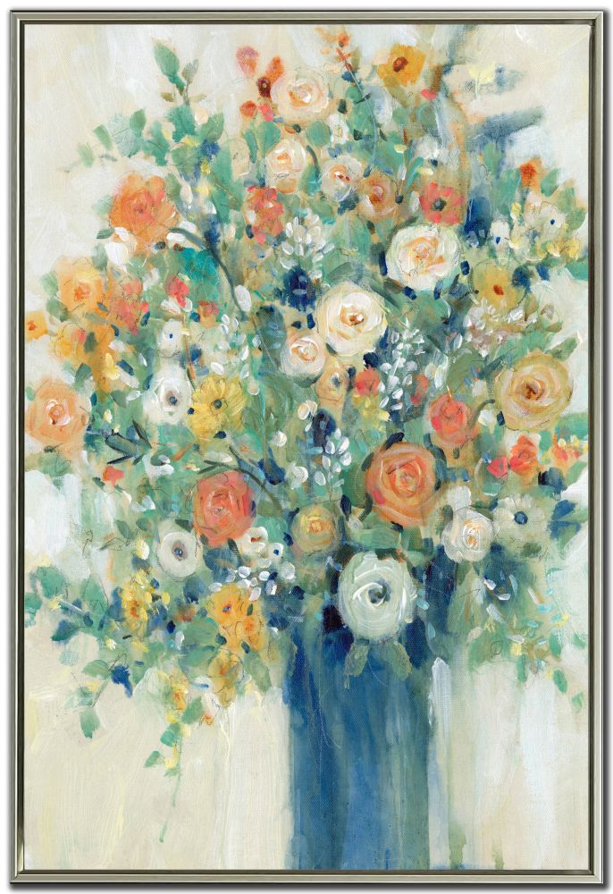 Vase of Spring Flowers Canvas Art 30