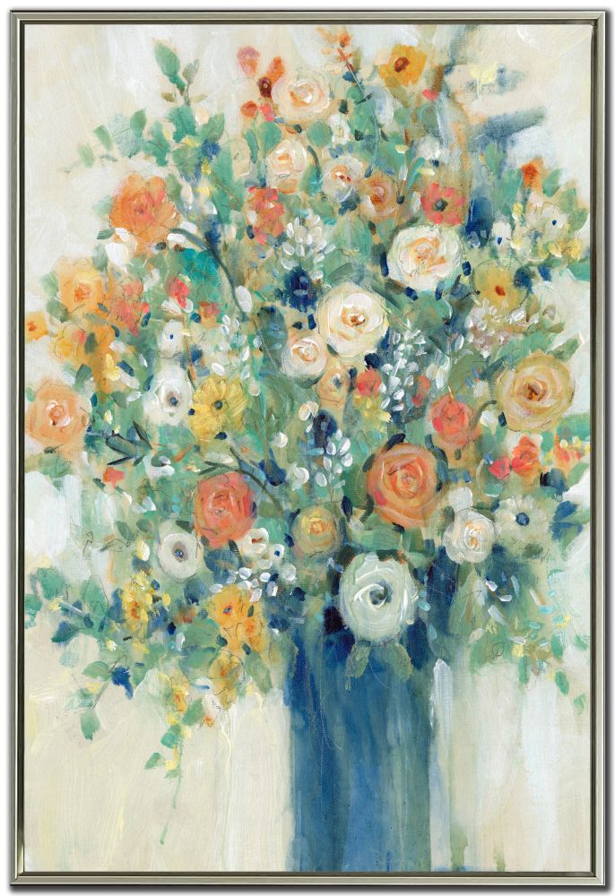 Vase of Spring Flowers Canvas Art 30" x 45"