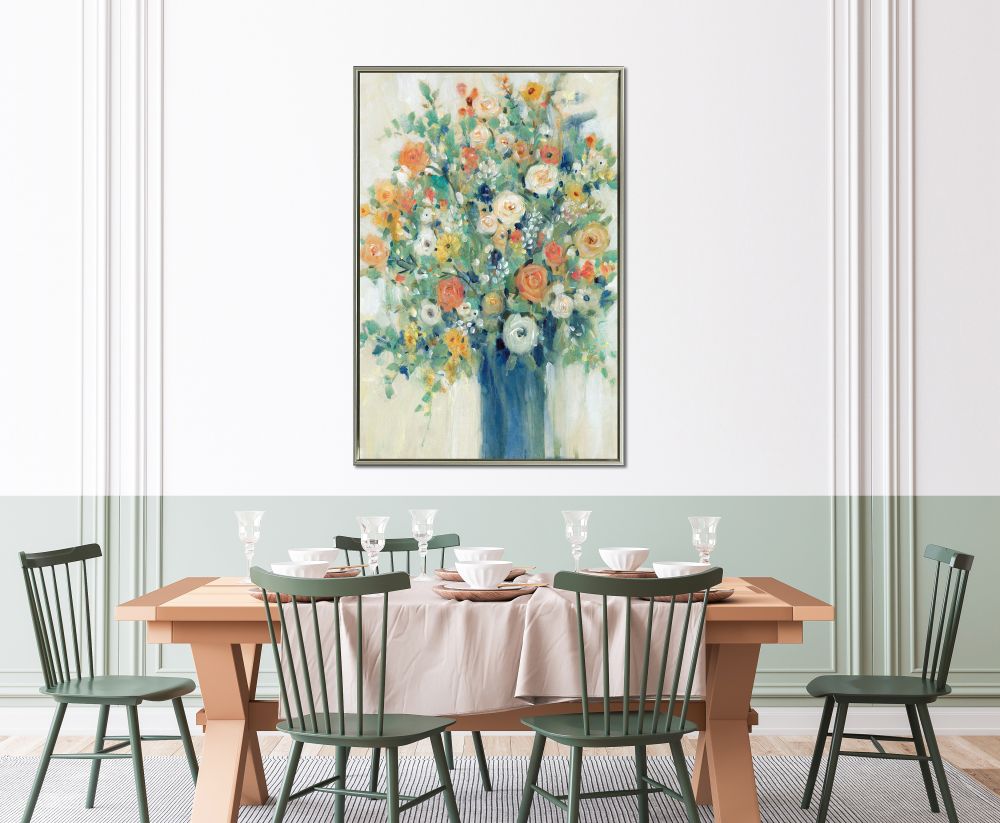 Vase of Spring Flowers Canvas Art 30" x 45"