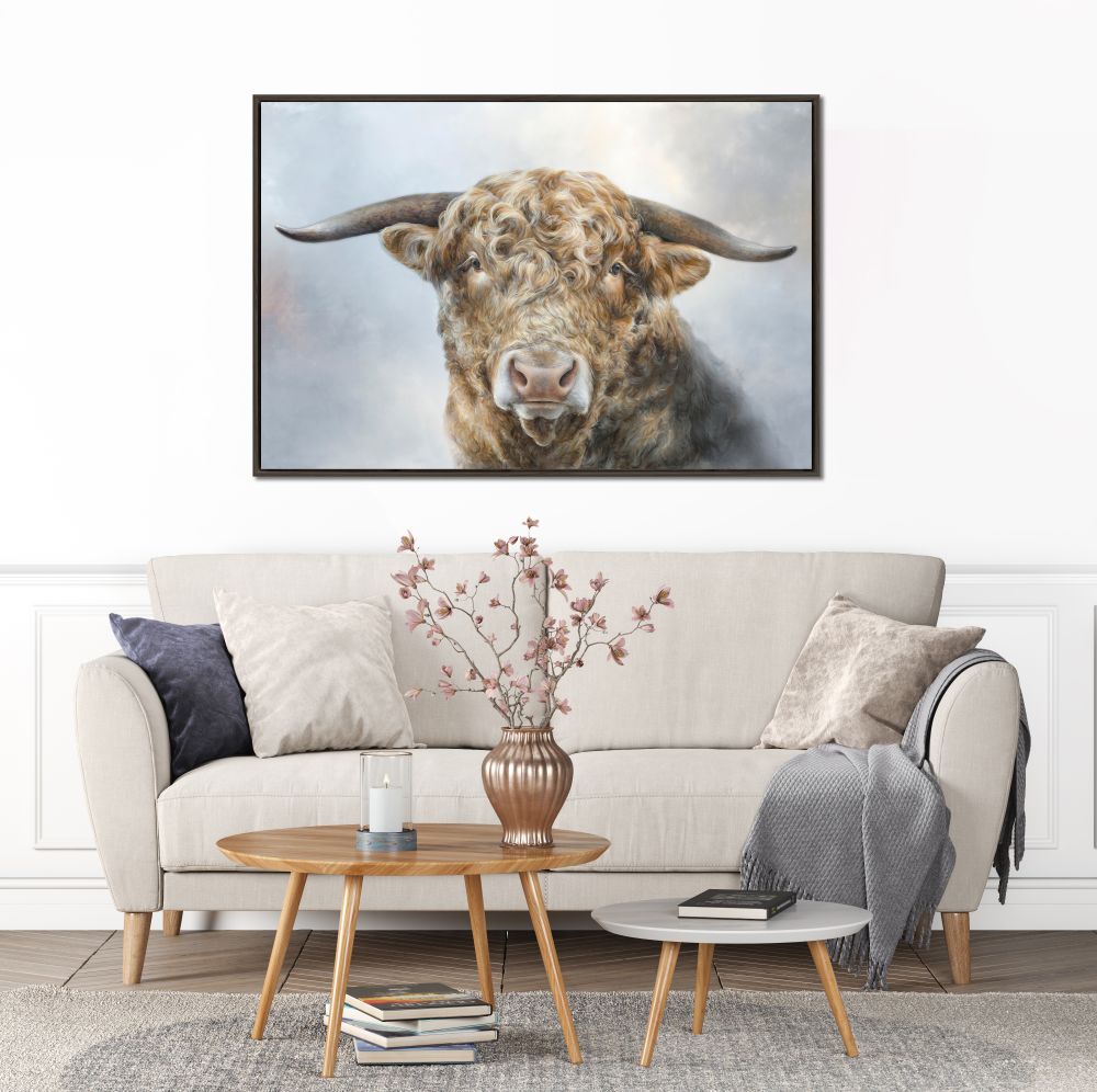 Mighty Bull Canvas Art 30" x 45"