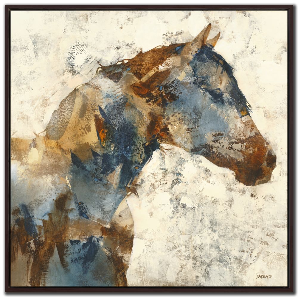 Highlander / Horse Portrait 2 PC Floating Frame