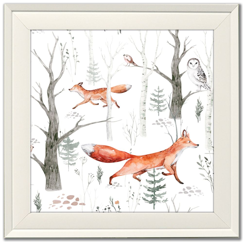 Woods Fox / Deer Woods 2 PC canvas art