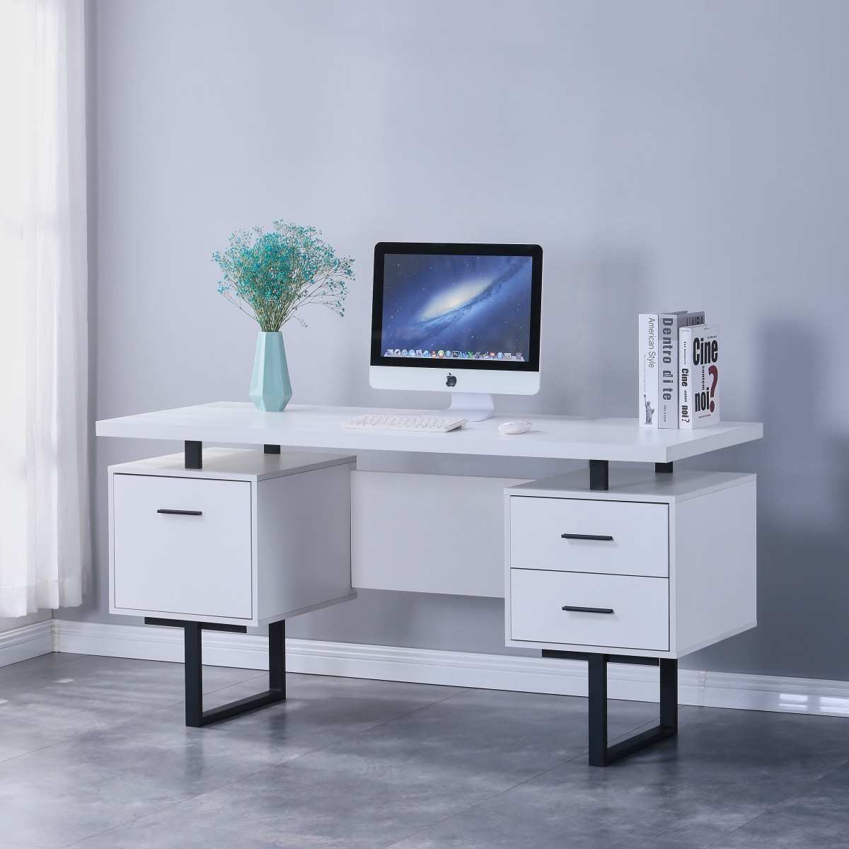 White Desk 2199-WH