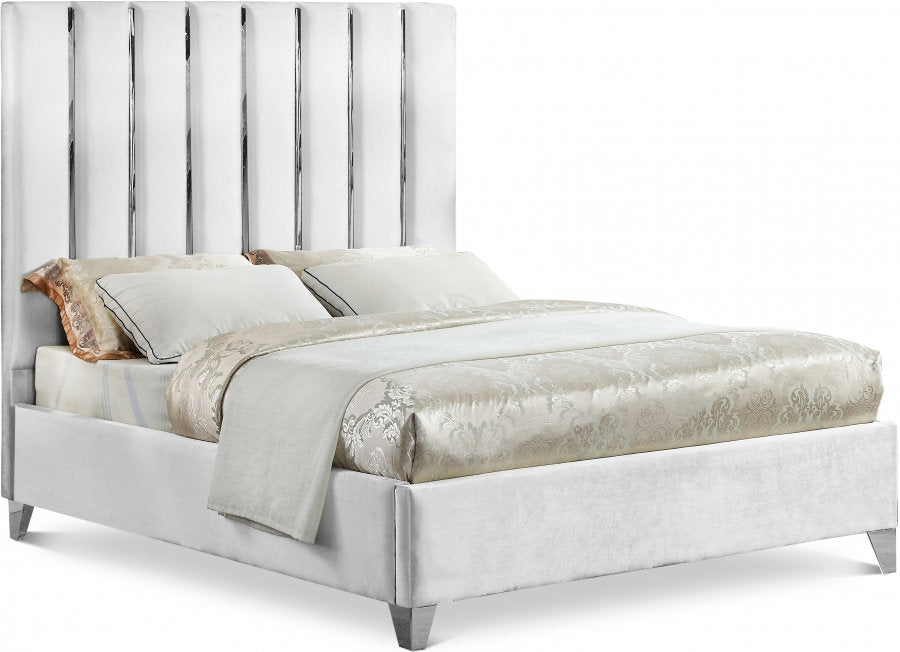 White Fabric Bed 5622