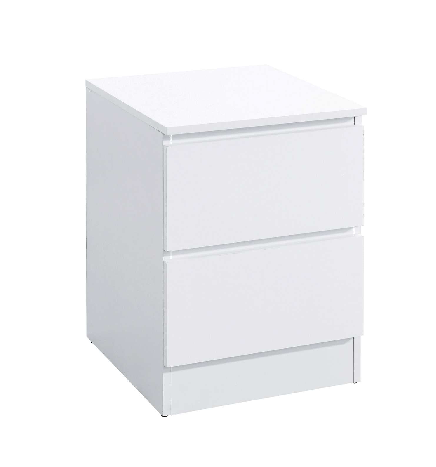 White Wooden Night Stand 3421