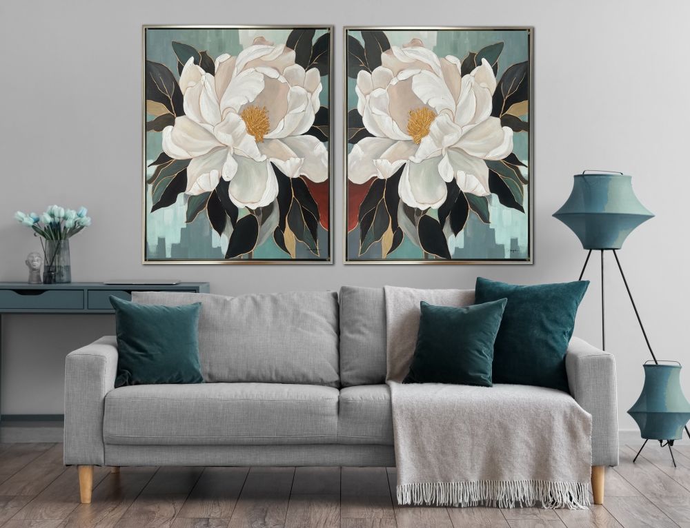 Pure White 2PC Floating Frame