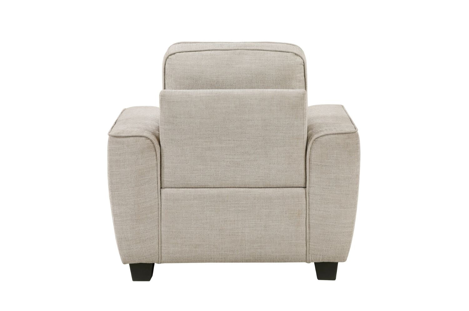 Zander Taupe Chenille Fabric Sofa Set 9745