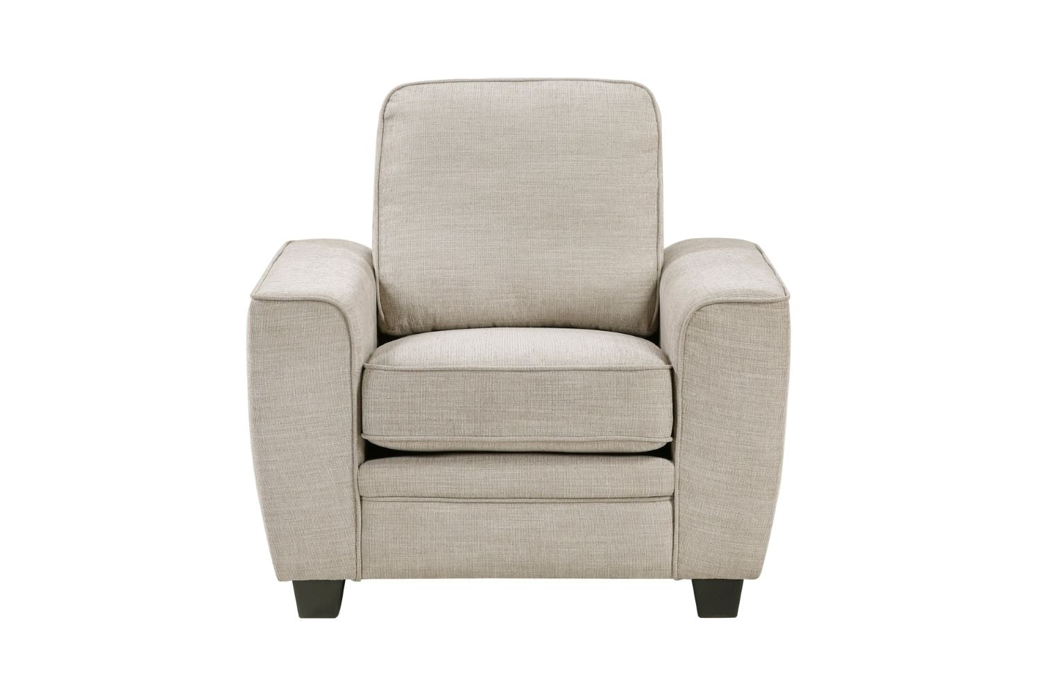 Zander Taupe Chenille Fabric Sofa Set 9745