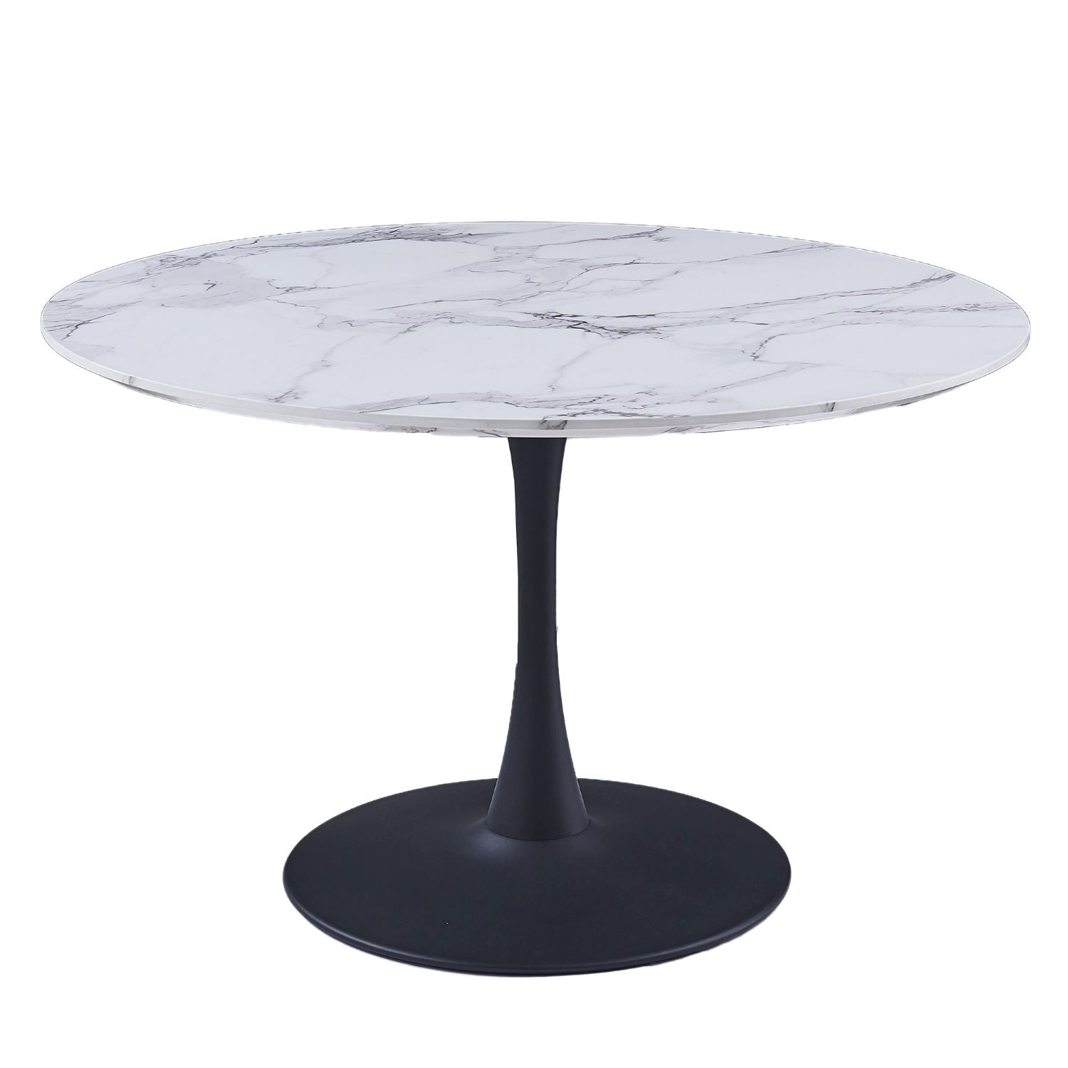 Zilo / Brodi 5pc Dining Set in White Table with Charcoal Chair 207-671BK_L_138CH