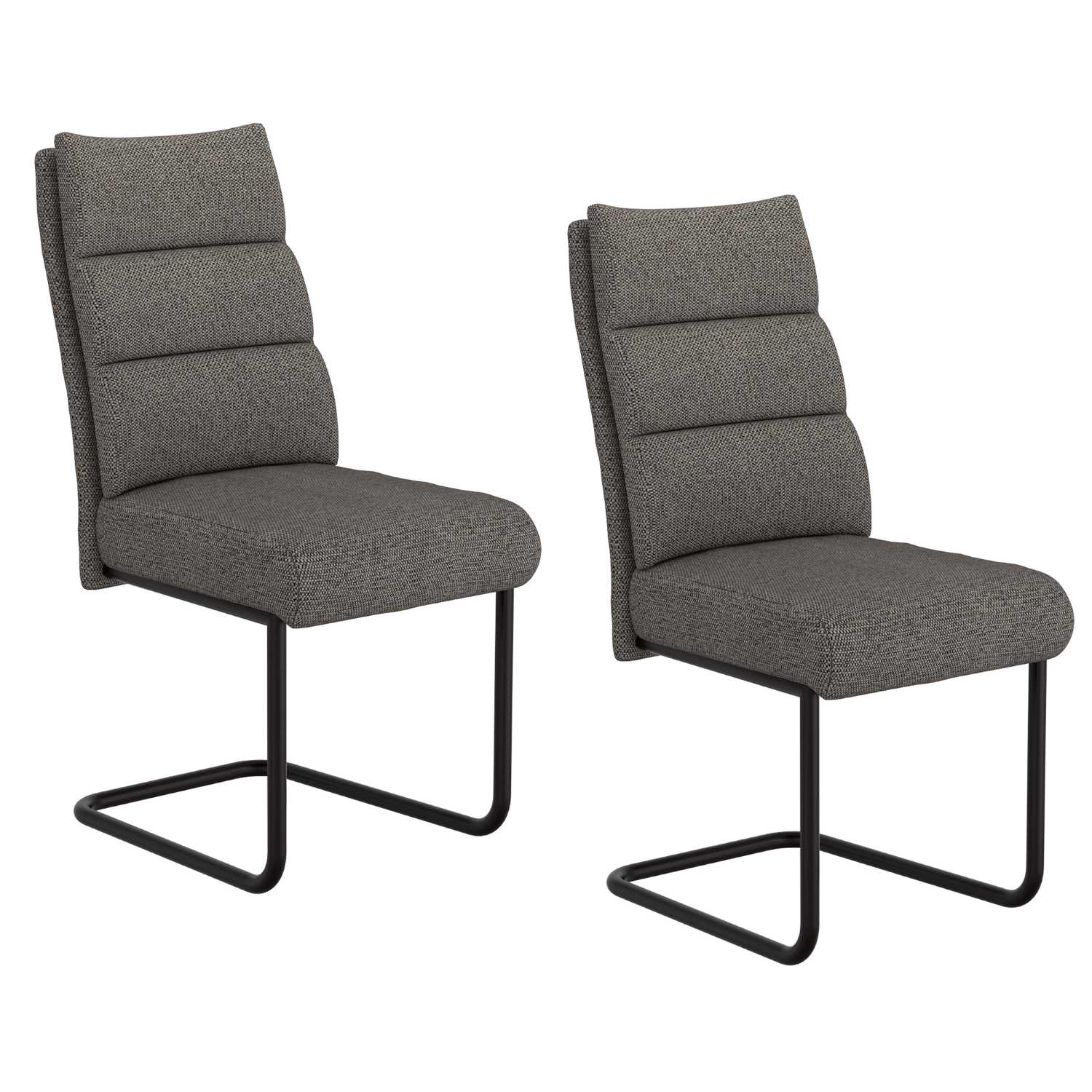 Zilo / Brodi 5pc Dining Set in White Table with Charcoal Chair 207-671BK_L_138CH