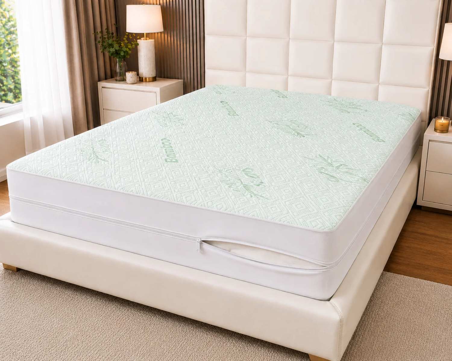 Zippered Bamboo Mattress Encasement PZ-MP-BME