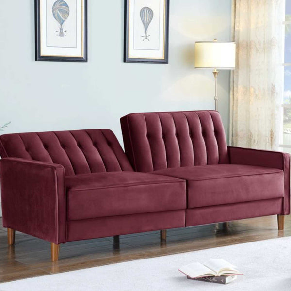 Burgundy 2024 sleeper sofa