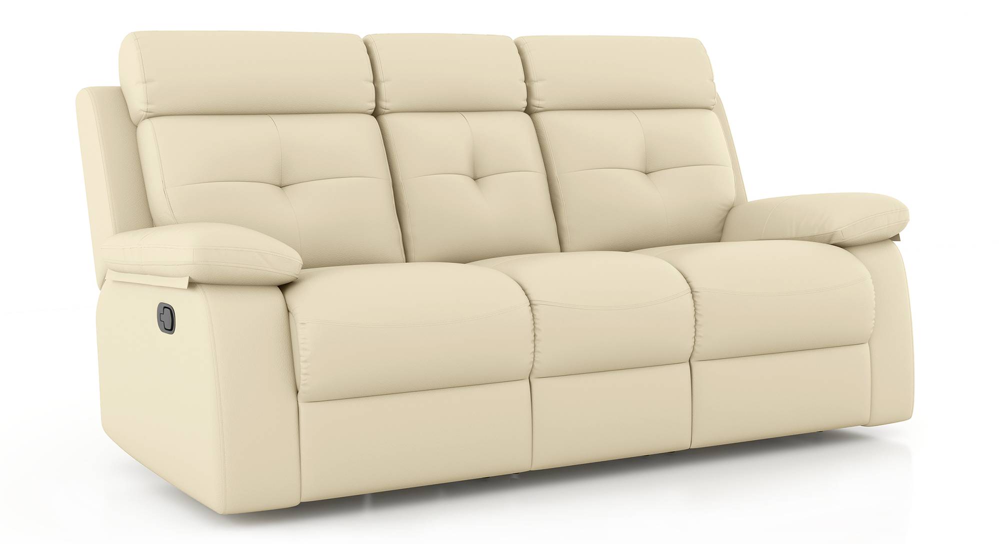 Tennessee Beige Fabric Manual Recliner Sofa Set