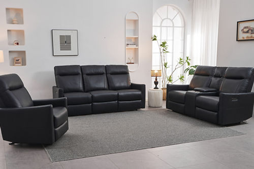 Black Dual Power Recliner Collection IF-8005