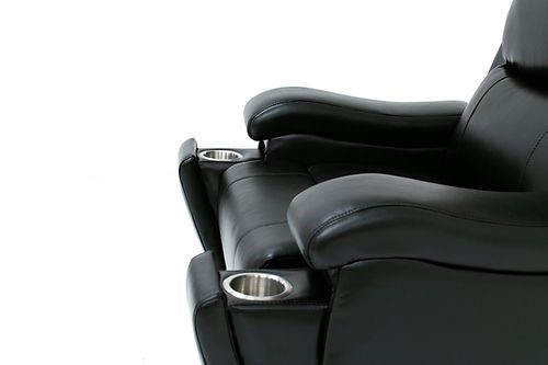 Black Power Recliner Chair with 2 cup holders and USB IF-8032