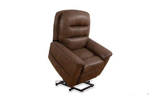 Soft Brown Elephant Skin Fabric Lift Chair with Wired Remote IF-6365