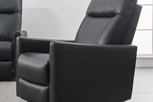 Black Dual Power Recliner Collection IF-8005