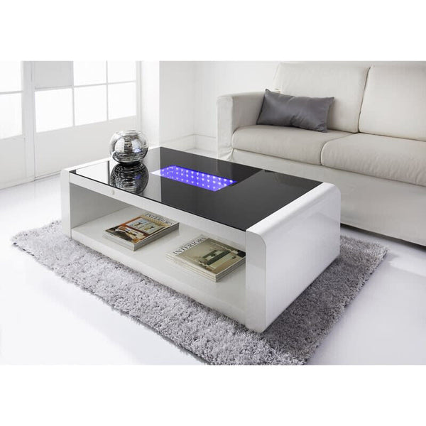 Led coffee sale table grey