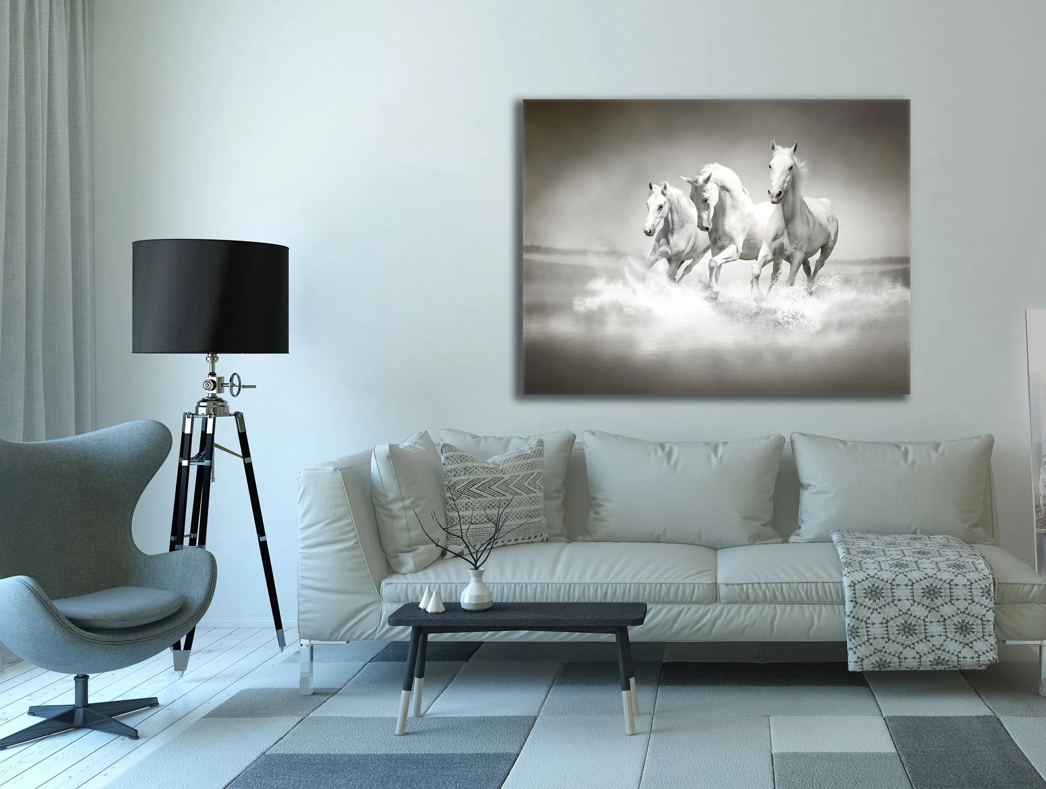 Stallions Canvas Art 36" x 48"