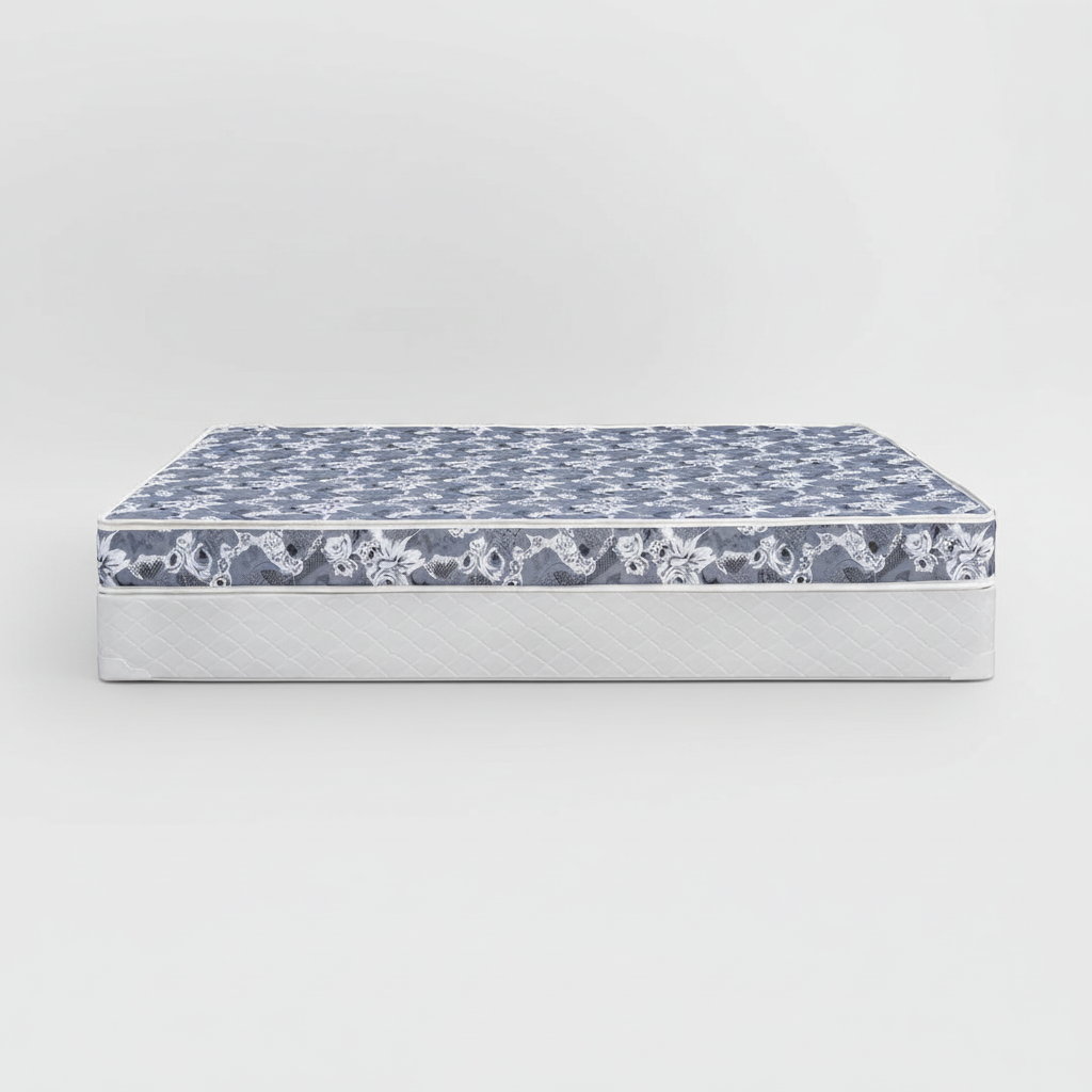 Mattress with floral pattern on a white background