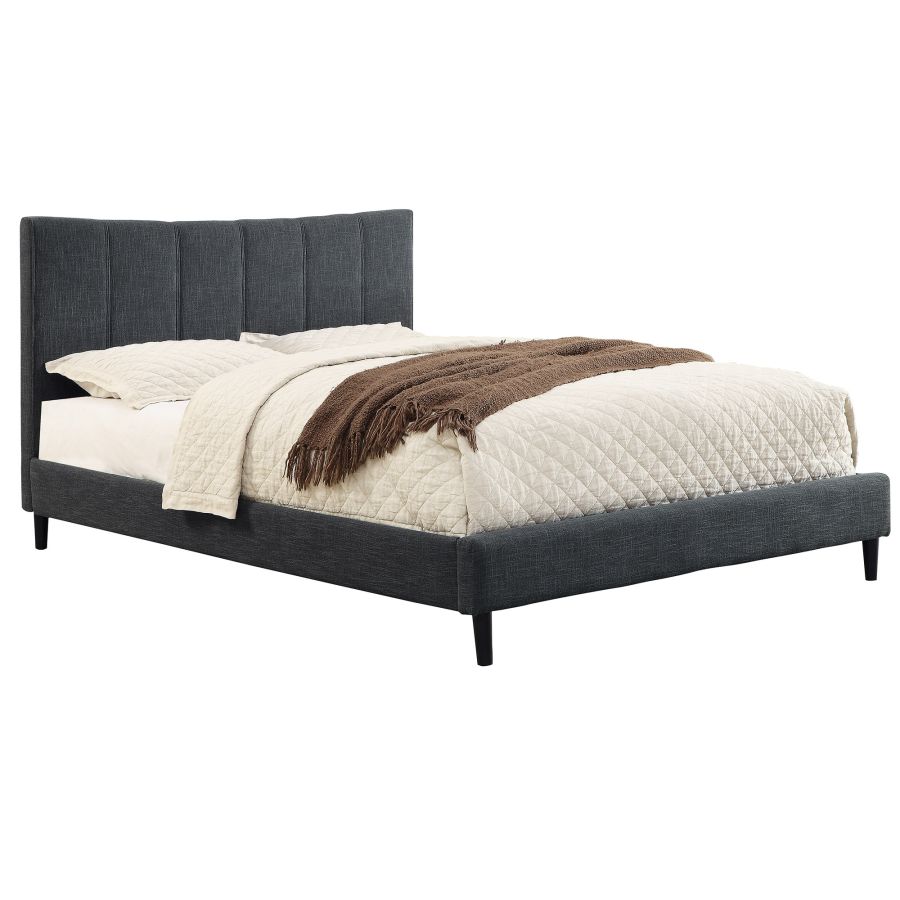Rimo 78" King Platform Bed in Grey 101-268K-GY