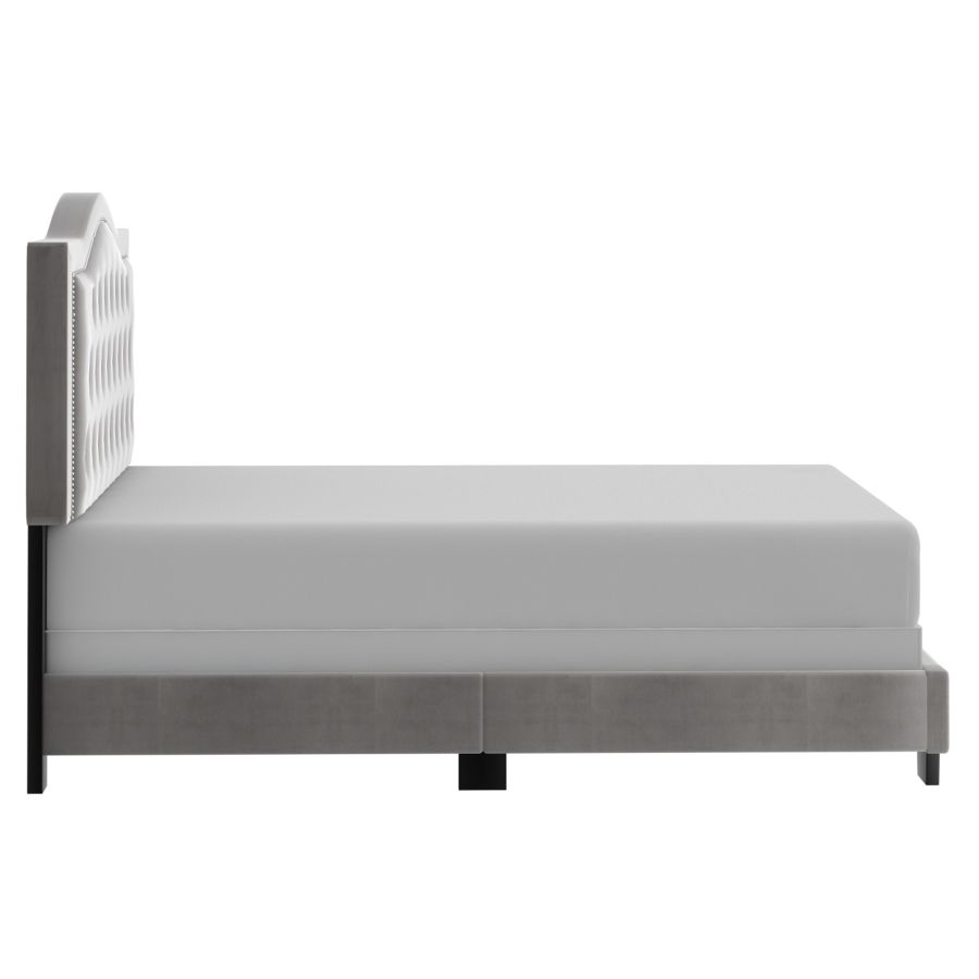 Pixie 54" Double Bed in Light Grey 101-296D-LGY