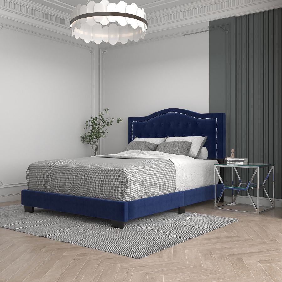 Pixie 60" Queen Bed in Blue 101-296Q-NAV