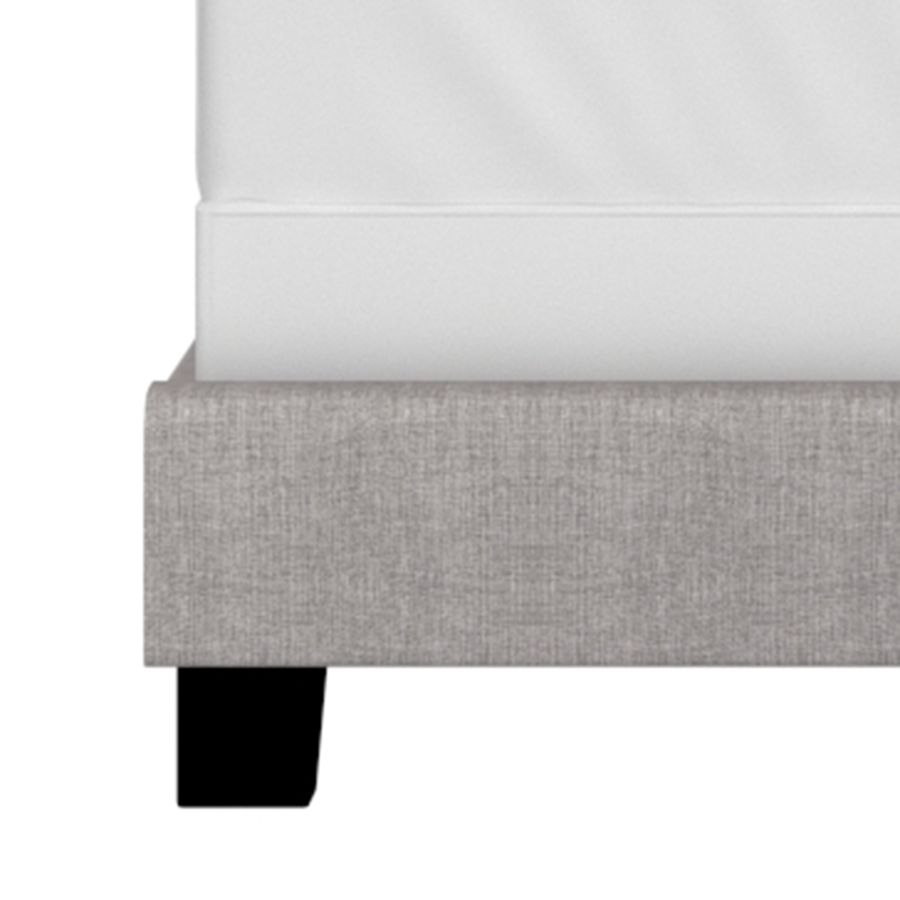 Jedd 54" Double Bed in Light Grey Fabric 101-297D-LGY