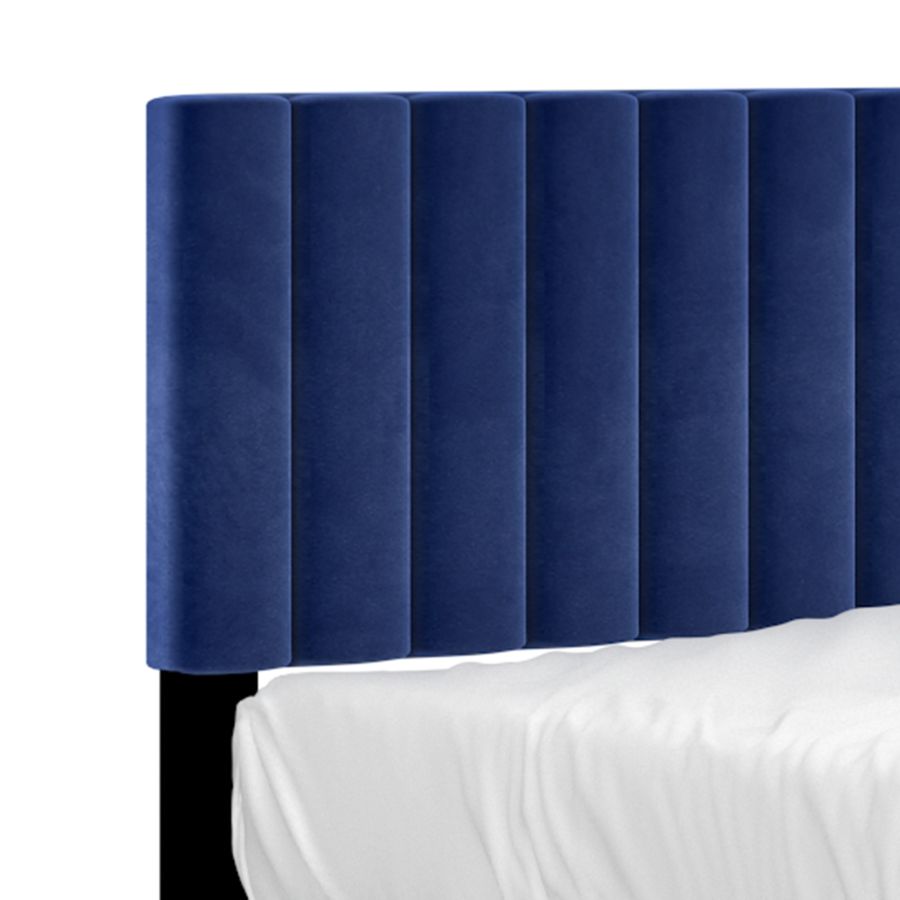 Jedd 54" Double Bed in Blue Velvet 101-297D-NAV