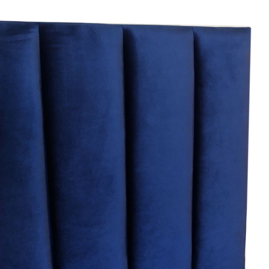 Jedd 54" Double Bed in Blue Velvet 101-297D-NAV