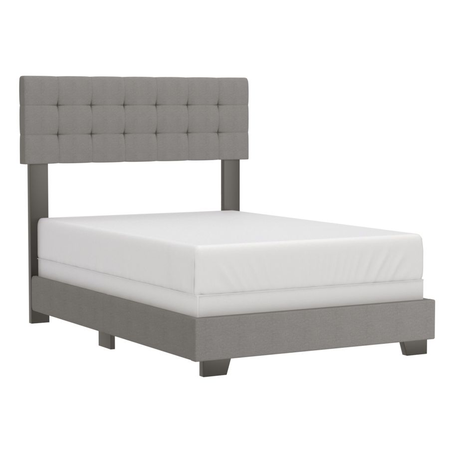 Exton 54" Double Bed in Light Grey 101-298D-LGY