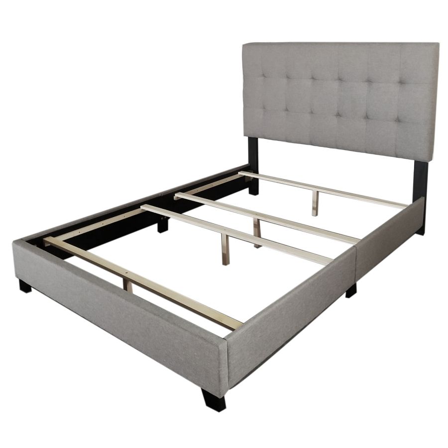 Exton 54" Double Bed in Light Grey 101-298D-LGY