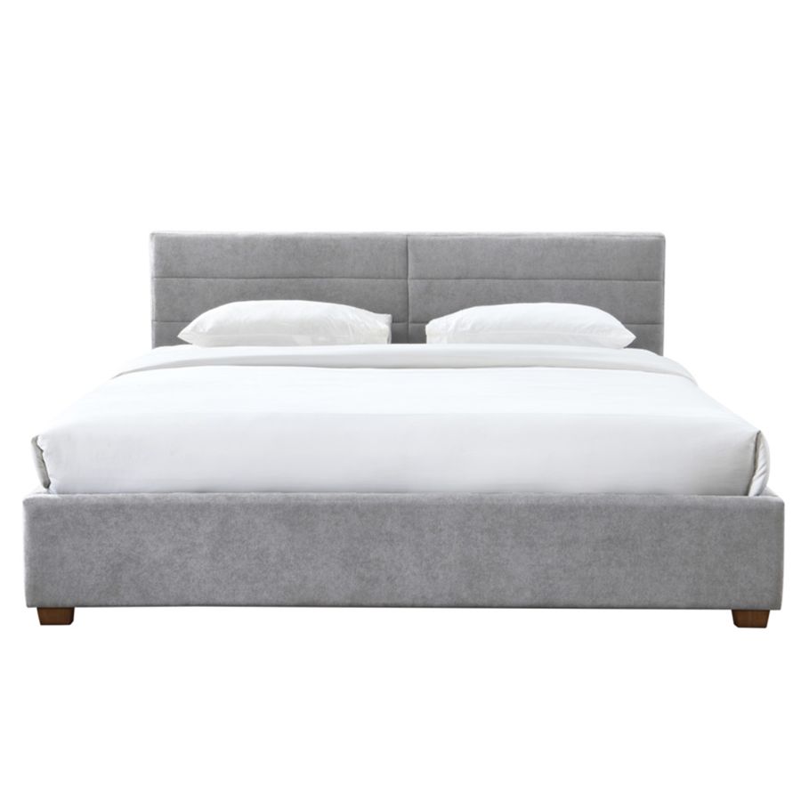 Emilio 78" King Platform Bed with Drawers in Light Grey 101-633K-LG