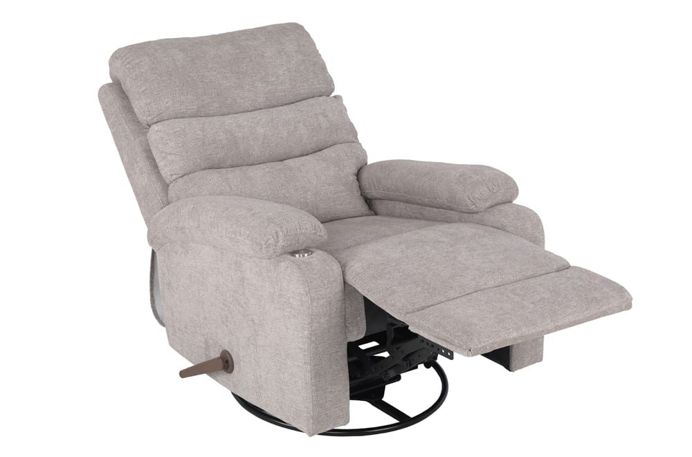 Beige Swivel Recliner ChairT-1018