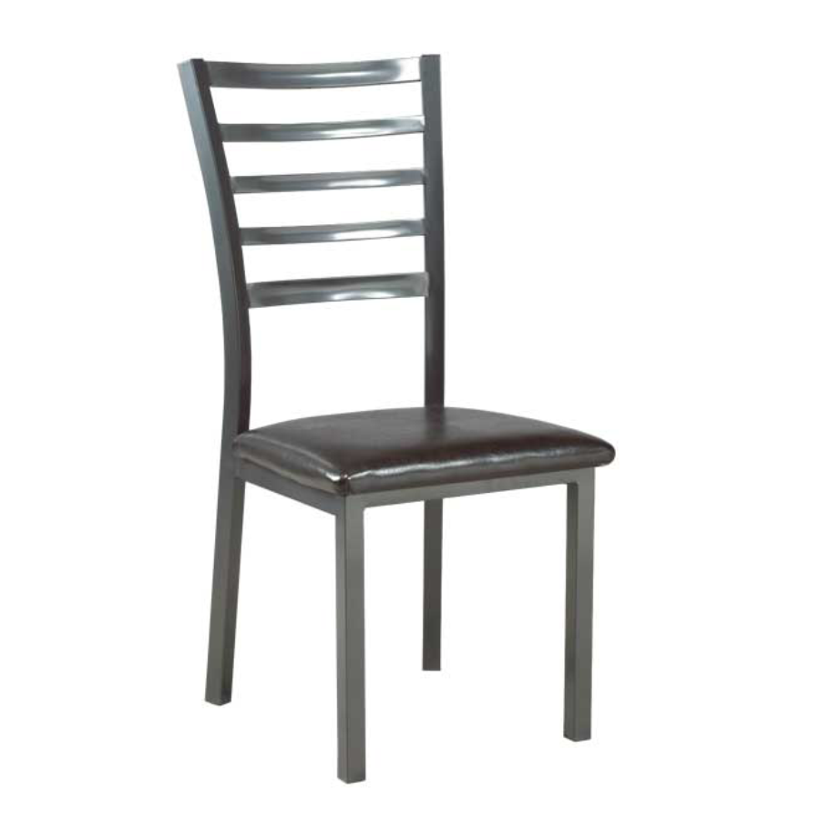 4 Piece Grey Metal Dining Chair C-1026