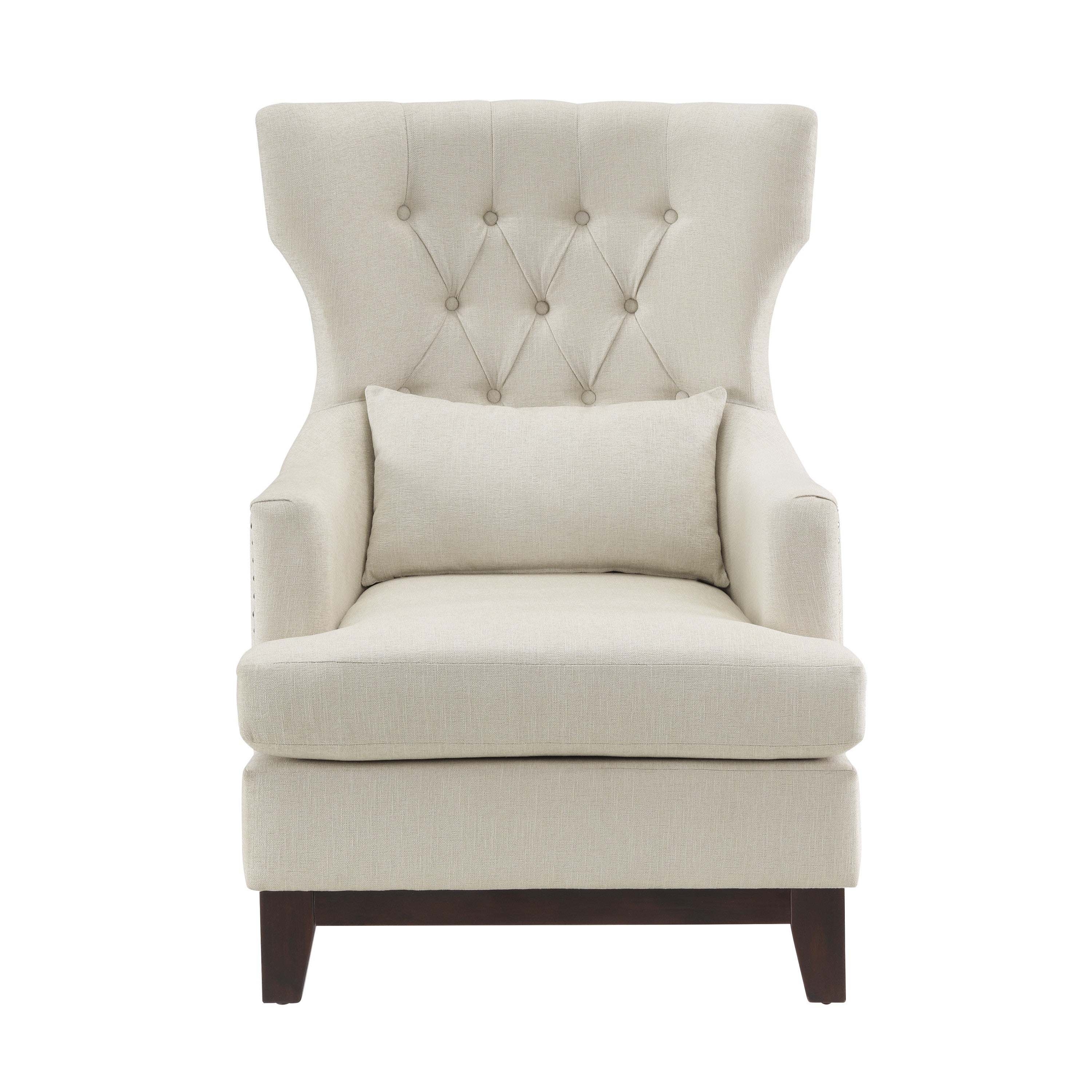 Adriano Accent Chair Beige Fabric 1217F4S
