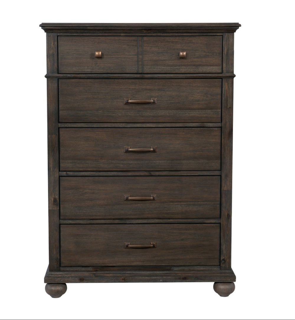 Motsinger Wooden Chest Rustic Brown 1400